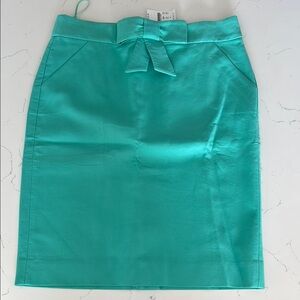 J. Crew Tiffany blue bow Skirt